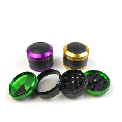 China Aluminum Alloy Herb Grinder BRYOU Premium 4 Layers Aluminum Alloy Metal Small Tobacco Herb Dry Pot Stash Herb Grinder for sale