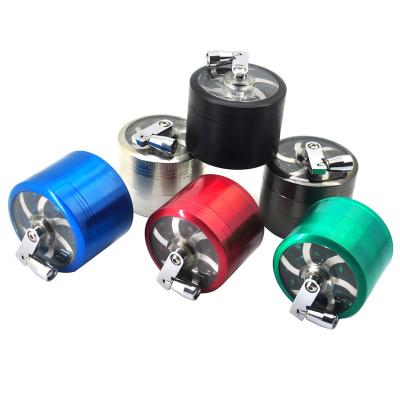 China 4 Layers BEYOU Zinc Alloy Herb Grinder 4 Parts Smoking Manual 40mm 50mm 63mm Metal Herb Pre ​​Roll Grinder for sale