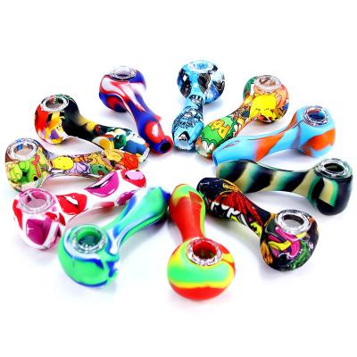 China BEYOU Hot Selling Unsullied Accessories Pipes Silicone Smoking Pipes For Smoking for sale