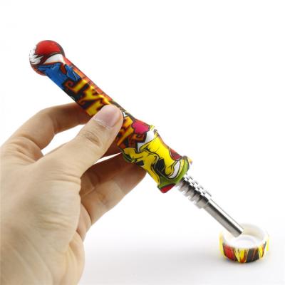 China Unstained BEYOU Silicone Tobacco Pipe Manifold 14Mm Titanium Nail Custom Pipe Smoking Accessories for sale