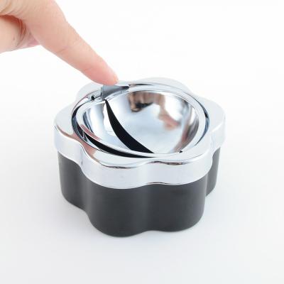 China Custom Cigar Windproof Ash Tray Spin Ashtray Metal Creative BEYOU Logo Outdoor Windproof Stainless Steel for sale