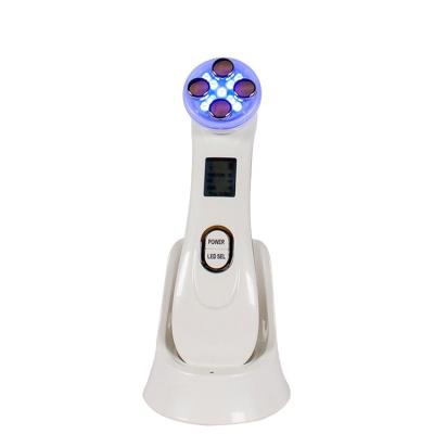 China Skin Tightening 5 Colors Face Lifting Skin Cleaning Face Care EMS Radio Frequency LED EMS Massager Device for sale