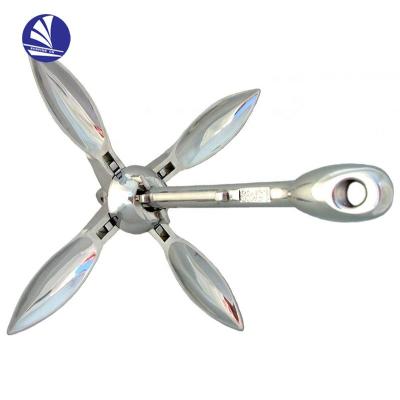 China Hot Dip Galvanized High Carbon Steel Marine Boat Folding Anchor S.S.316 Polished 0.7kg-16kg for sale