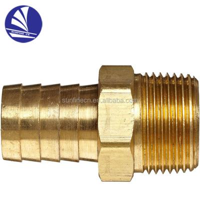 China Copper Brass Male Pipe Fitting Tee Pipe Connector For Boat Yacht for sale