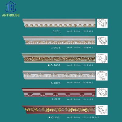 China Waterproof Cornice Molding PU Crown Molding For Interior Decorative Crown Molding for sale