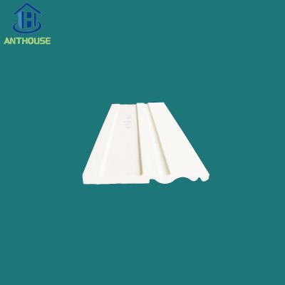 China Waterproof home interior plastic PU FOAM molding plinth threshold trim skirting backsplash floor for sale