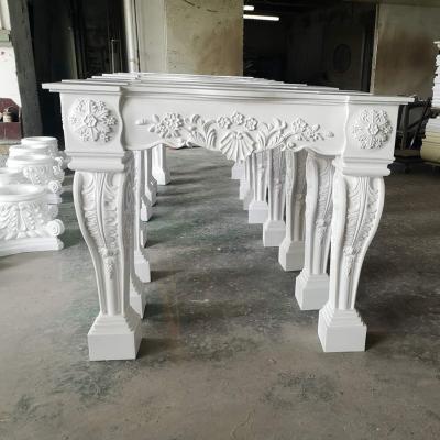 China MODERN interior decoration material polyurethane marble fireplace on sale for sale