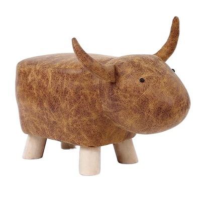 China Wholesale Size Animal Custom Style Custom Style Stools Living Room Sofa Bed Fabric Wood Stool Creative Household Bench Sofa for sale