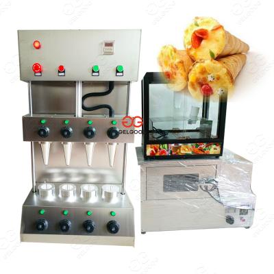 China food & beverage factory vending machine pizza maker/pizza cone molding machine price/pizza cone for sale