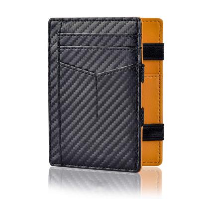 China OEM Custom RFID Leather Magic Wallet Slim Make Women Men Compact Slim Minimalist RFID Bifold for sale