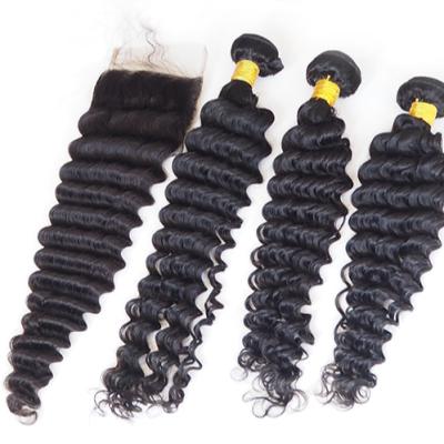 China Wholesale Raw Deep Wave 100% Virgin Cuticle Aligned Deep Wave Hair With Headband for sale