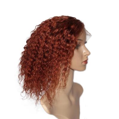 China Virgin Best Selling Wavy Cuticle Aligned 10A Grade Remy Shedding Free Tangle Free Front Lace Wig for sale