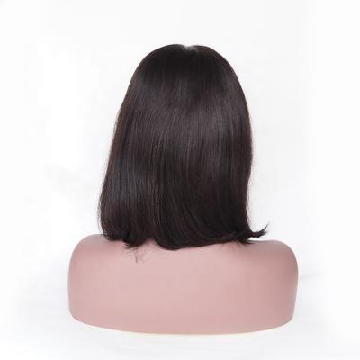 China Straight Short Virgin Pre Plucked Cuticle Aligned Bob Wigs Human Hair Lace Front Wig For Women for sale