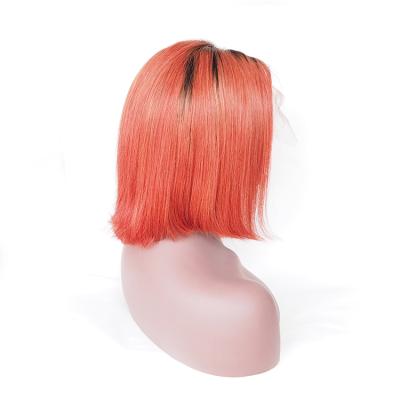 China Cheap Price Brazilian 100% Virgin Hair Short Straight Bob Lace Front Wig With Baby Hair for sale