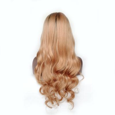 China Full Lace Wig Virgin Remy Human Hair 613 Lace Front Wig Wholesale Brazilian Body Wave European Blonde Wavy Hair for sale