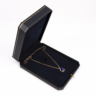 China Vintage durk costume design premium elegant blue earring necklace pendant jewelry box for sale