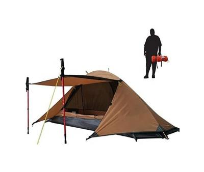 China Extended Type 1 Person Camping Tent Windproof Light Rising Mountain Hunting Outdoor Tent for sale