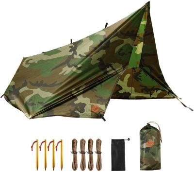 China Waterproof Portable Outdoor Multifunctional Tent Camping Waterpoof Tent Tarp Shelter Rain Travel Backpacking Tarp for sale