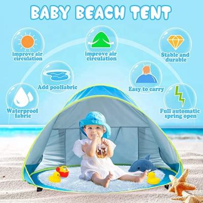 China Hot Sale Portable Baby Beach Tent Pop Up Portable Shade UV Protection for sale