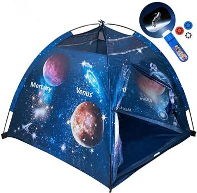 China New Design Magical Galaxy Dome Sound Tent with Space Torch Projector for Outdoor and Indoor Kids for sale