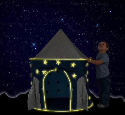 China New Luminous Children's Tent Rocket Space Themed Pretend Play Teepee Jump Up for sale