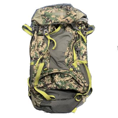 China CAMPING AND HIKES Custom Camouflage Outdoor Camping Hiking 65L Mens Backpacks for sale