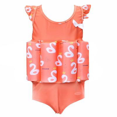 China Removable Padded 2022 New Children Float Swimsuit Back Through Strap Baby Boy Girls Safety Swimwear for sale