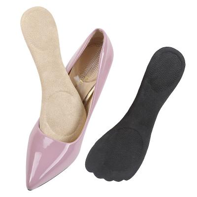 China Soft self-adhensive new for Lady High Heel 3/4 gel fabric insole for sale