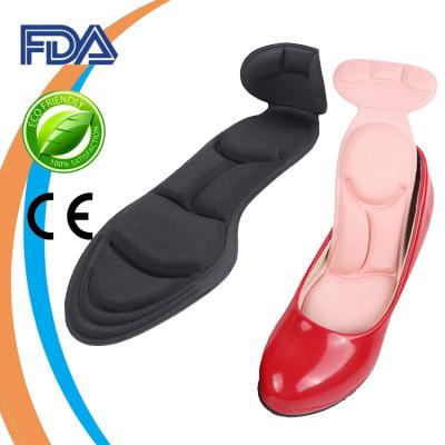 China Super Skin Friendly Comfort 3D Breathability 3D Sponge Foam Massage Insole With Back Heel Liner For High Heel Shoes for sale