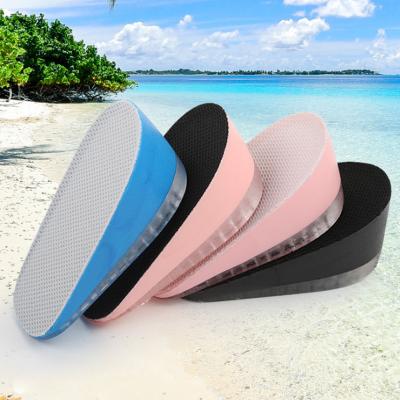 China Invisible Height Increasing 1 Pair Gel Height Increase Insoles Shock Absorption Heel Cushion Pads Height Lift Shoes Inserts for sale