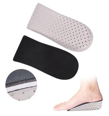 China Invisible Size Increasing Memory Foam Insole Hot Sale Cheap Price Comfort 2CM 4CM Step Up Insoles for sale