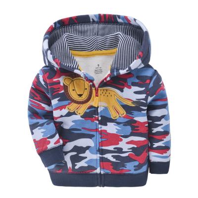 China 2021 Spring And Autumn Clothing 0-3Y Baby Boy Cartoon Breathable 100% Cotton Babies Coat Newborn Zipper Outfits For Kids Infants for sale