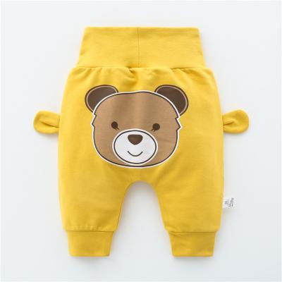 China Cute Breathable Newborn Kid Girls Bottom Girls Cartoon Gaiters Boys Harem Long Pants Loose Trousers 0-3y Cotton Sweatpants for sale