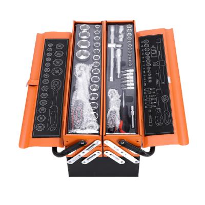 China Professional 85pcs Automotive Mechanical Maintenance Tool Kits With Metal Box for sale