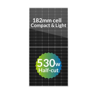 China On/off-grid/hybrid solar system home use 500W 520W 530W 540W Half-cut solar panel for solar power system for sale