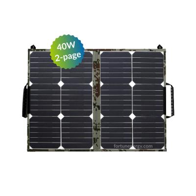 China Hot Selling Outdoor Folding Solar Panels 21W 28W 40W Yacht Camping RV Solar Flexible Solar Panels PET Or ETFE for sale