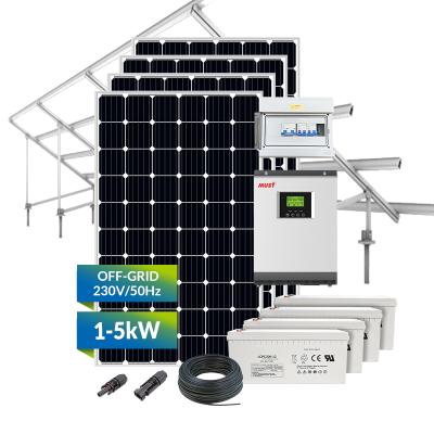 China Home Solar Panels System Kit 5kw 3kw Photovoltaic Solar Panel For Rooftop Pitched for sale