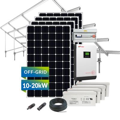 China Home Off Grid System Kit 10kW 12kW 20kW 30kW Solar Panel Photovoltaic System For Home for sale