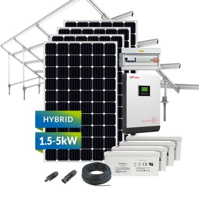 China Home Use All-in-one Home Use Solar PV System 3kW Hybrid Solar System for sale