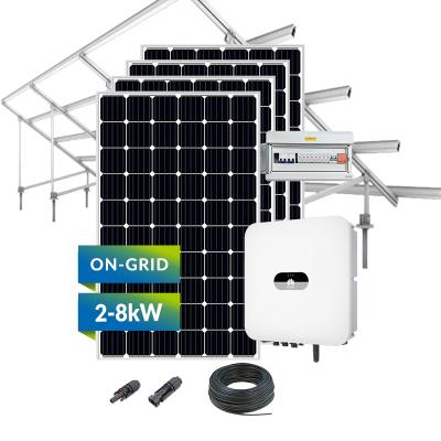 China 2kW Home Complete Solar Power System On Grid 3kW 5kW 8kW Solar Power System for sale