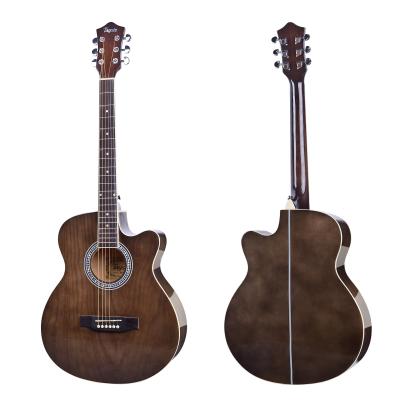 China A Good Impeccable Quality 40 Inch Entry Level High Gloss Guitar Acoustic Guitar For Beginners Guitar Wholesale for sale