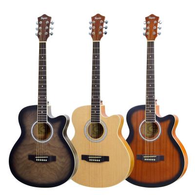 China Willow Fir / Cheap OEM Wholesale China Sapele Guitar 40 Inch Acoustic Guitar For Sale for sale