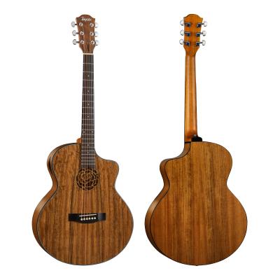 China Walnut String Guitar Supplies Wholesale 40 Inch Guitar Acoustic Electric Guitar With EQ for sale