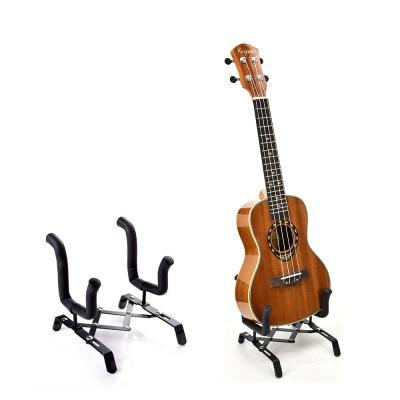 China Custom High Quality Portable Metal Factory Musical Instruments Metal Ukulele Folding Stand for sale