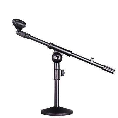 China Wholesale Adjustable Round Base Metal Microphone Stand Mic Microphone Desk Stand for sale