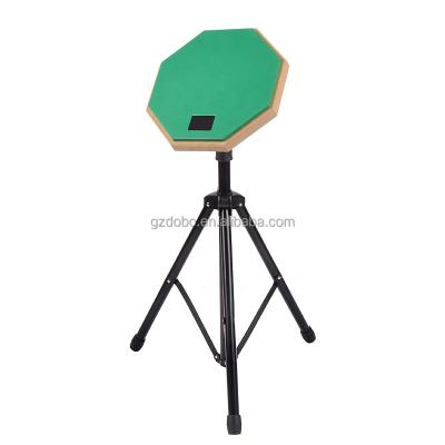 China Wholesale 12 Inch Professional Drum Rubber Musical Instruments Practice Kit Rubber Drum Pad With Drum Stand for sale