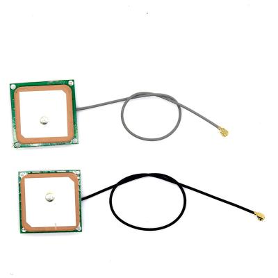 China GPS Antenna Patch 15*15mm Active Internal Passive Ceramic 1575.42MHz GLONASS 25*25*4 Tracker for sale