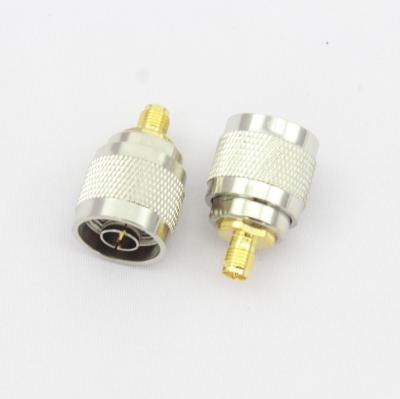 China Durable N Plug Male Nickel Plating To Sma Gold Plating RF Female Connector for sale