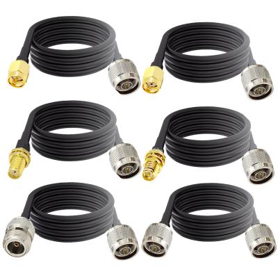 China 100%Bare Copper Connecting RG 405 RG58 5meter Cable N RF Male Coaxial Adapter for sale