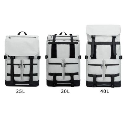 China 2020 hot sale new fashion bagpack waterproof bags outdoor men waterproof clear cylinder office laptop school travel black backpack for sale